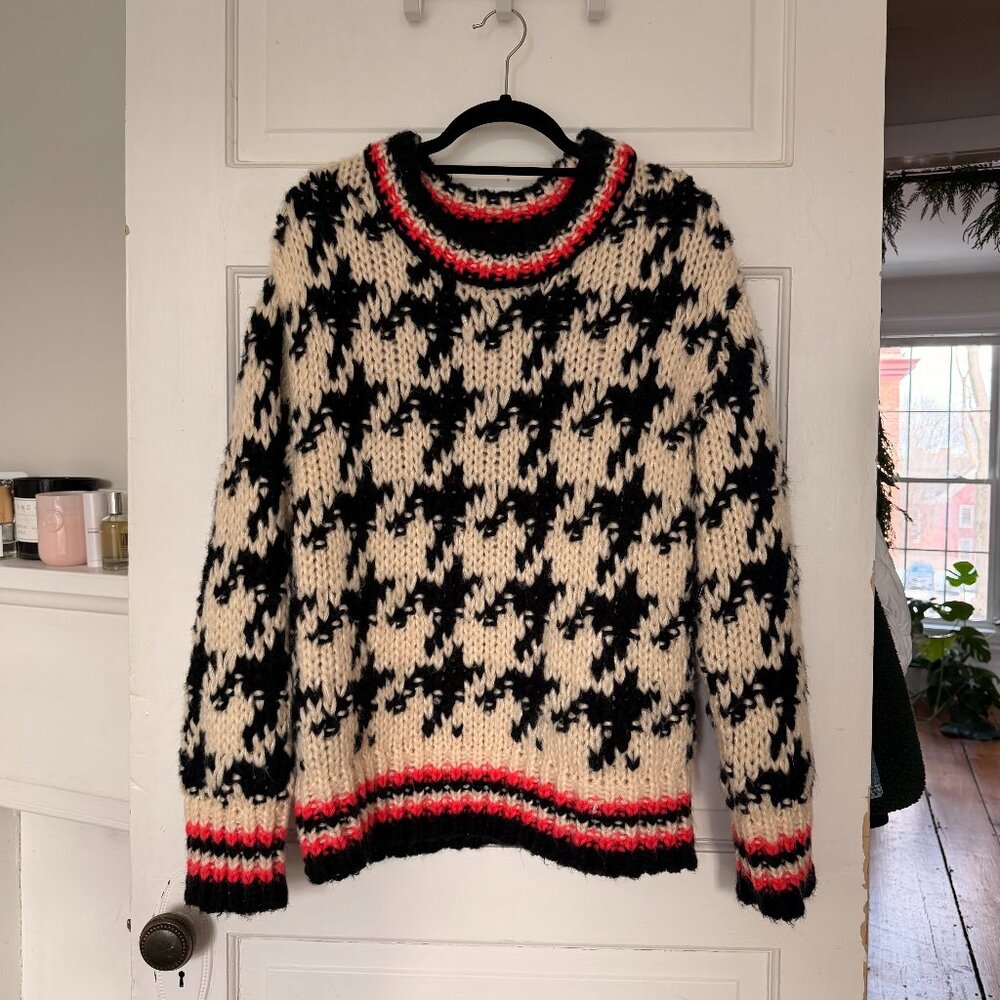 Blank NYC Powdered Houndstooth Sweater